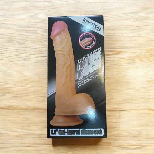 Dương Vật giả Gắn Tường Lovetoy 8.0 Dual Mature Cock