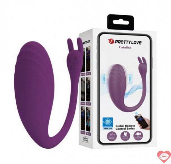 Trứng rung 2 đầu Pretty Love Catalina điều khiển qua App bluetooth smartphone