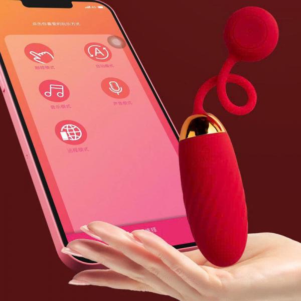 Trứng rung svacom Ella APP-Đỏ Cao Cấp